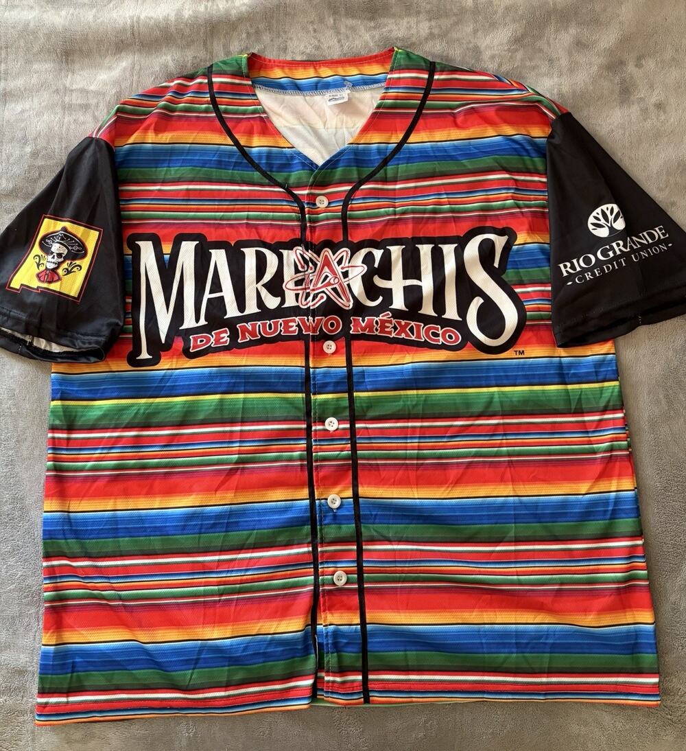 Albuquerque Isotopes Mariachis de Nuevo Mexico Baseball Jersey Men’s Sz L MiLB